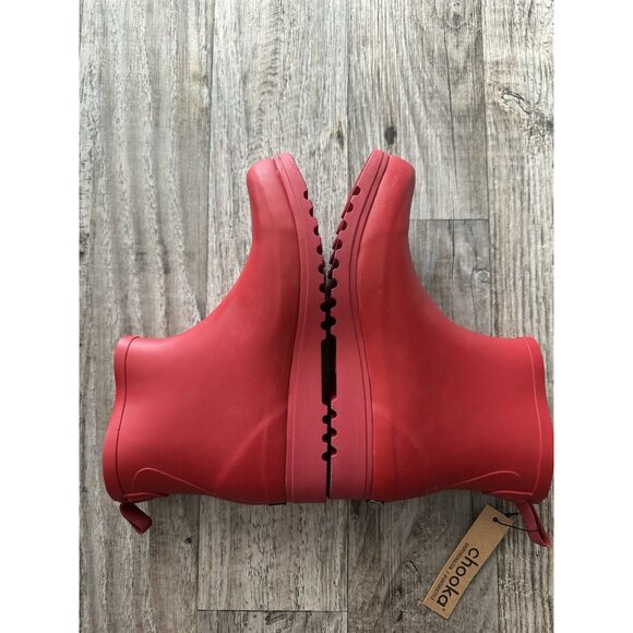 Chooka Crimson Rubber Pull On Waterproof Atlas Shortie Rain Boots Size 8M - Picture 7 of 12
